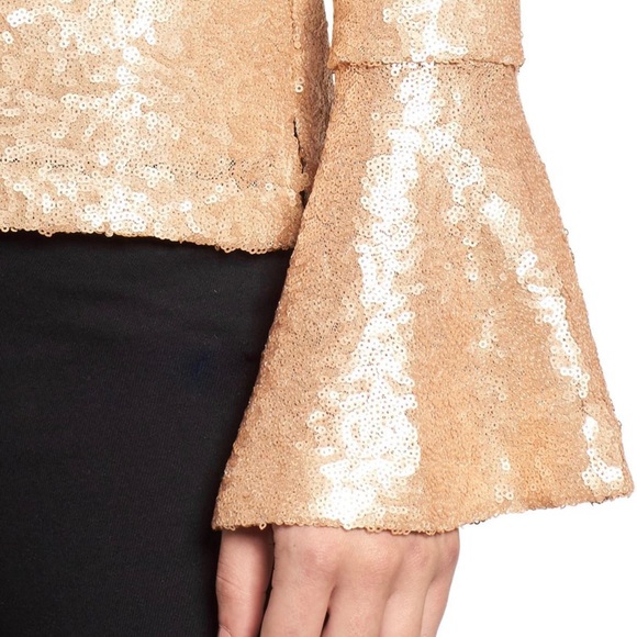NWT Halogen rose gold sequinned top, M - Picture 2 of 8